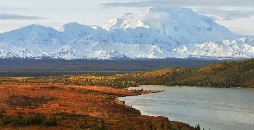 View of Denali from Wonder Lake